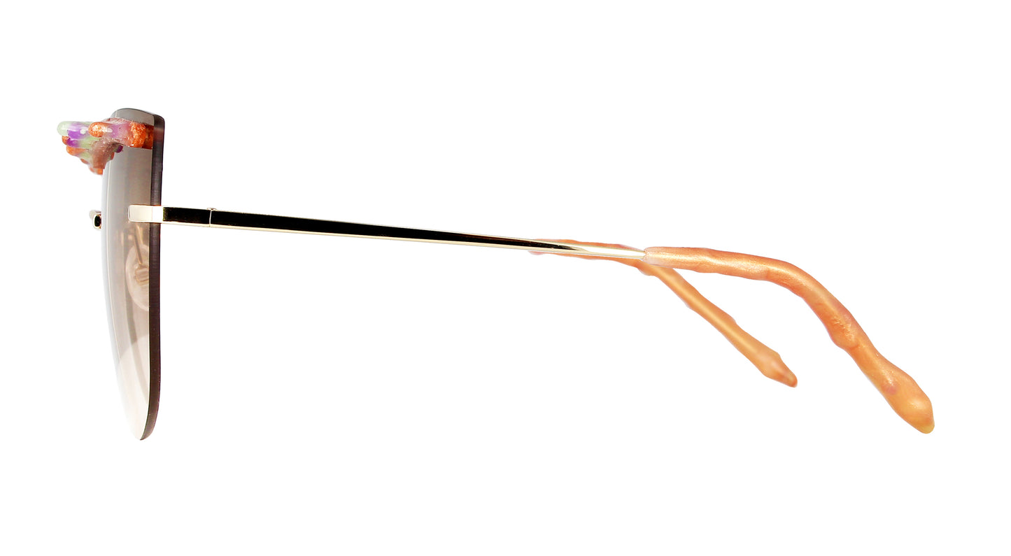 URANIA COPPER GREEN AND VIOLET STALACTITE